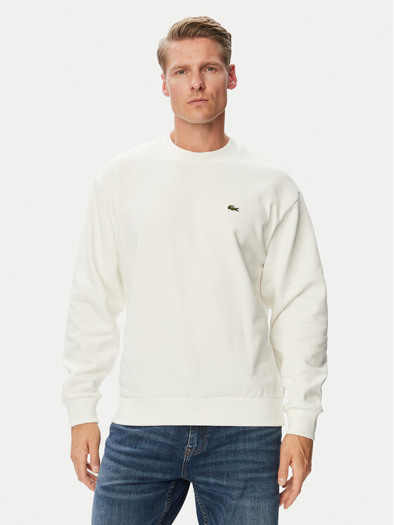 Lacoste Bluza SH8868 Kremowy Regular Fit