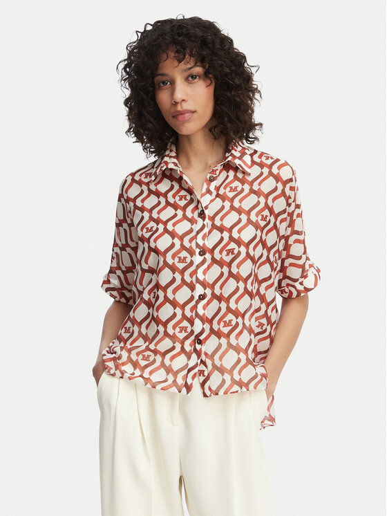 Max Mara Beachwear Koszula Ariete 2616111049 Kolorowy Regular Fit