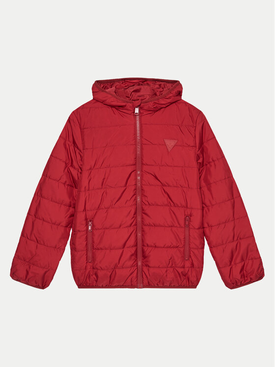 Guess Kurtka puchowa H4BJ10 WCFM0 Czerwony Regular Fit
