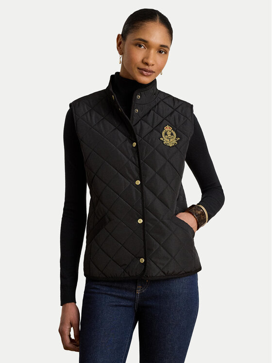 LAUREN RALPH LAUREN Bezrękawnik 297P18068001 Czarny Regular Fit