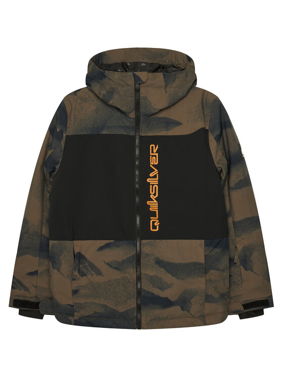 Quiksilver Kurtka snowboardowa Side Hit EQBTJ03195 Khaki Regular Fit