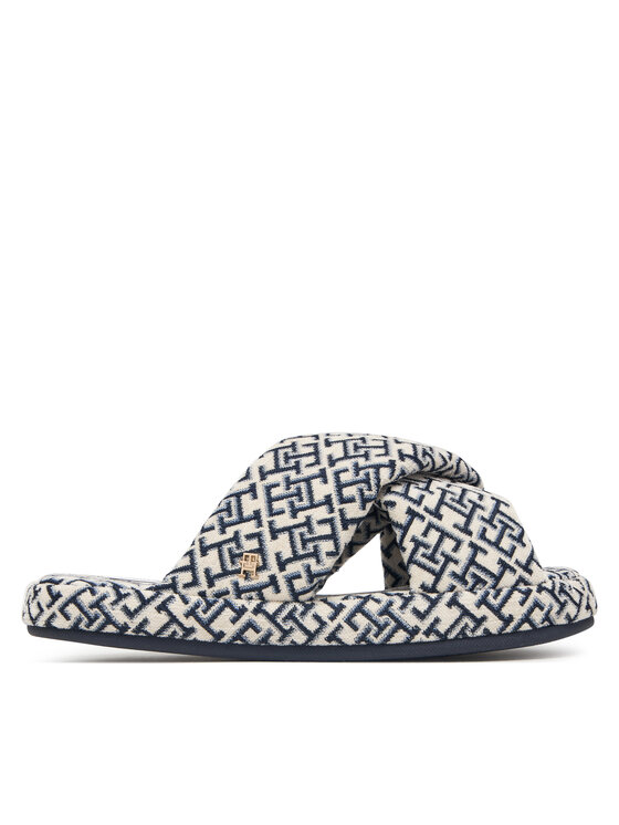 Tommy Hilfiger Kapcie Th Feminine House Shoes Monogram FW0FW09631 Kremowy