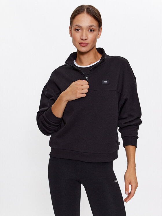 Vans Bluza Leighton Mock Neck Fleece VN000A5V Czarny Regular Fit