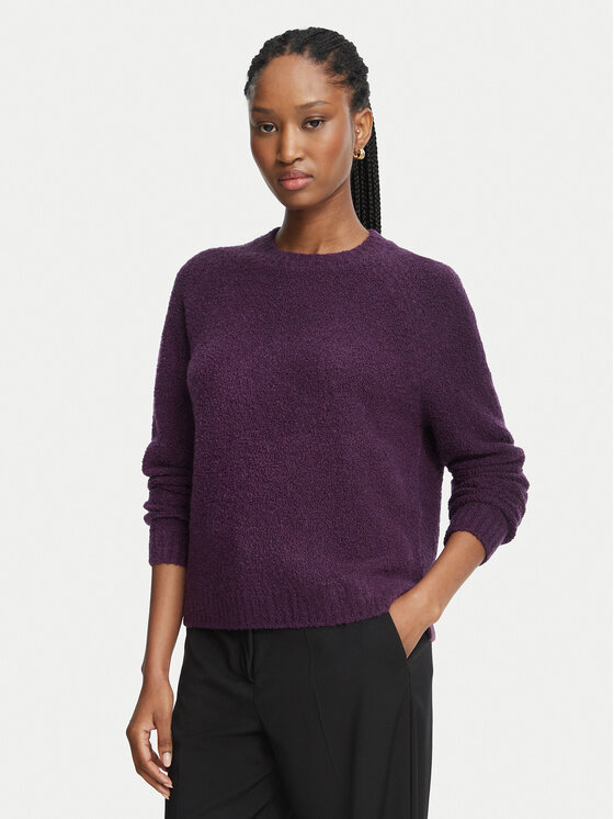 BOSS Sweter Febisana 50567052 Fioletowy Relaxed Fit