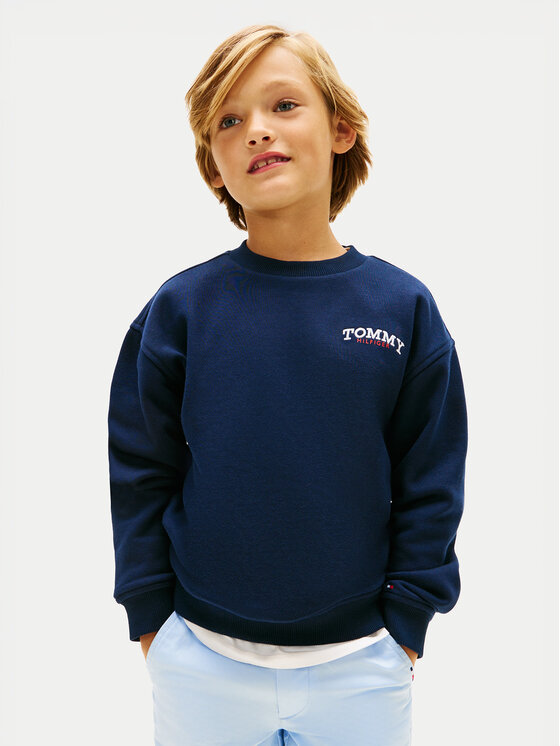 Tommy Hilfiger Bluza KB0KB10255 Granatowy Regular Fit