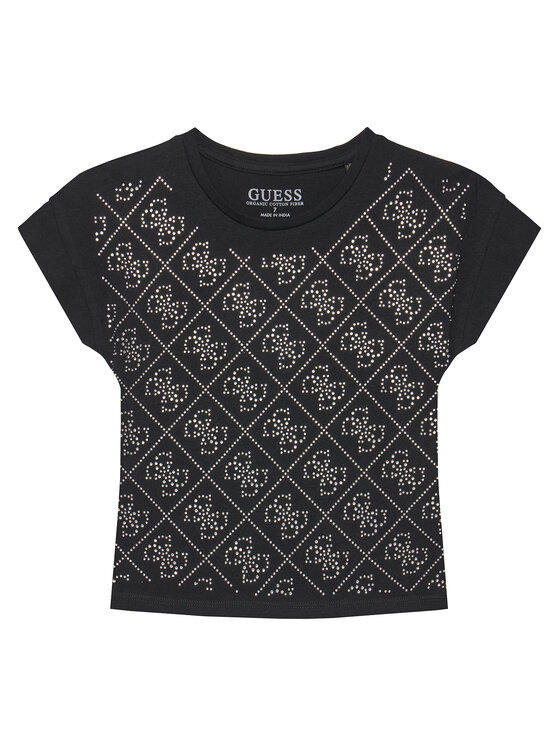 Guess T-Shirt J5YI37 K6YW4 Czarny Regular Fit