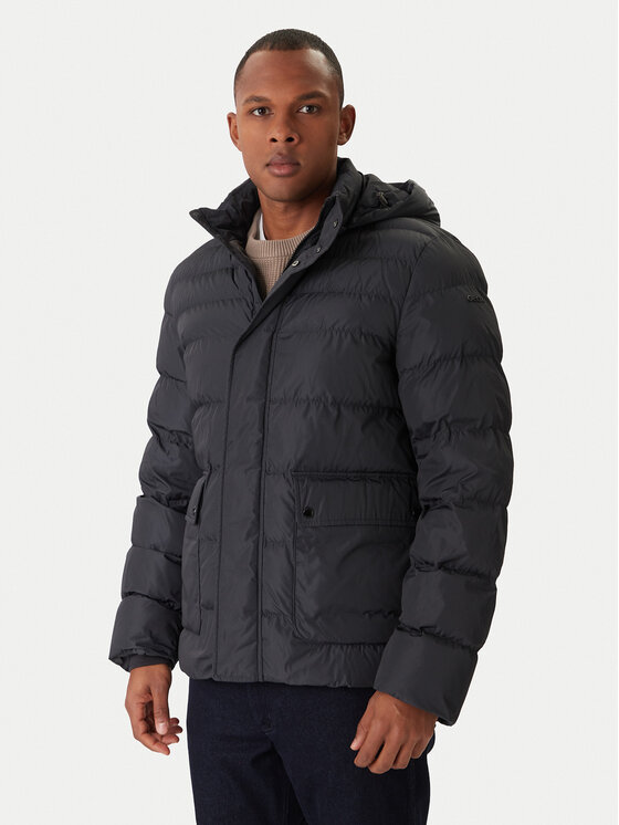 Geox Kurtka zimowa Leitan M5628C T3266 F9112 Czarny Regular Fit