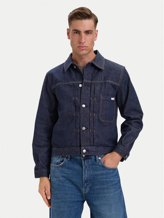 Calvin Klein Jeans Kurtka jeansowa LV04RH778G Granatowy Regular Fit