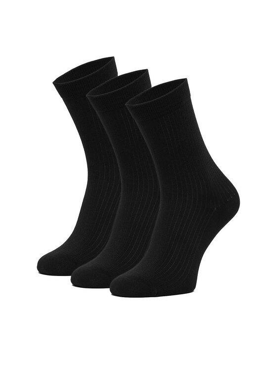 Nine West Skarpety długie CEO_BR_NW_25081_W_AW26 (3 PACK) Czarny