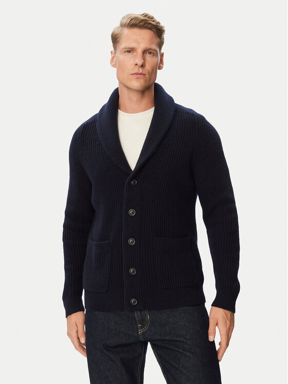 Gant Kardigan 8050331 Granatowy Regular Fit