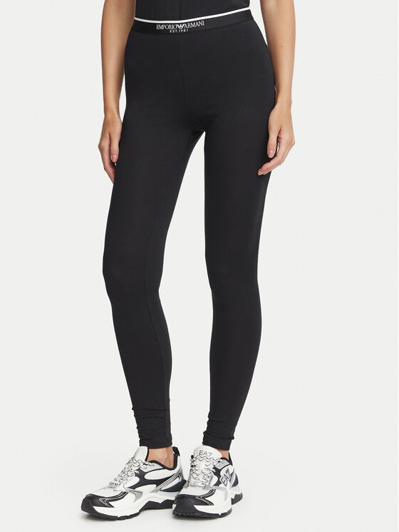 Emporio Armani Underwear Legginsy EW001901 AF27298 UC001 Czarny Slim Fit