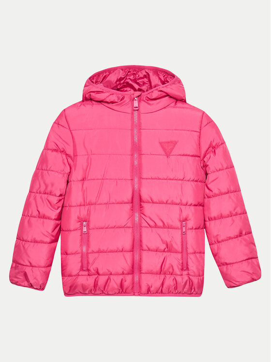 Guess Kurtka puchowa H4BJ10 WCFM0 Różowy Regular Fit