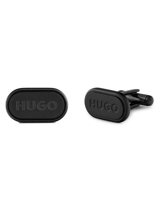 HUGO Spinki do mankietów E-Classic-Cuf 50494892 Czarny