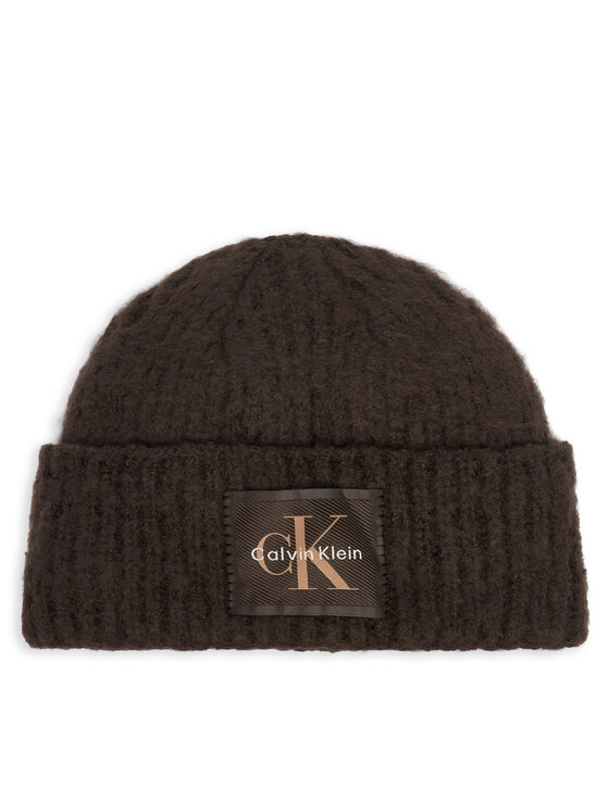 Calvin Klein Czapka LV04F8104G Brązowy ciemny