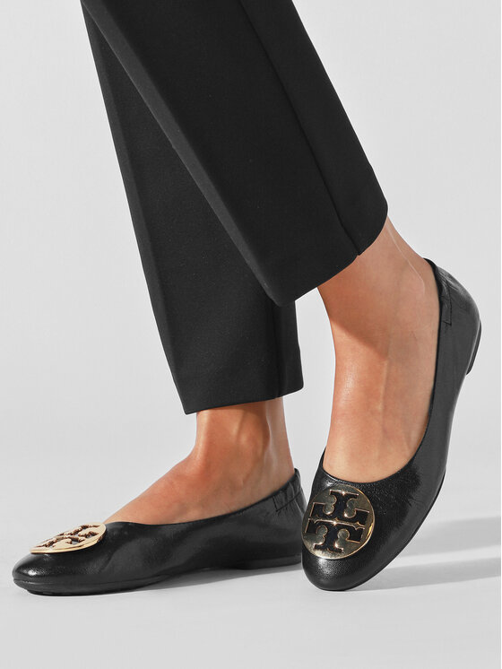 Tory Burch Baleriny Claire Ballet 147379 Czarny