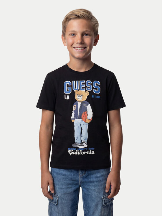 Guess T-Shirt L6YI19 K3750 Czarny Regular Fit