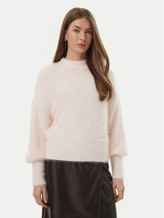 Guess Sweter W6BR80 Z1839 Różowy jasny Regular Fit