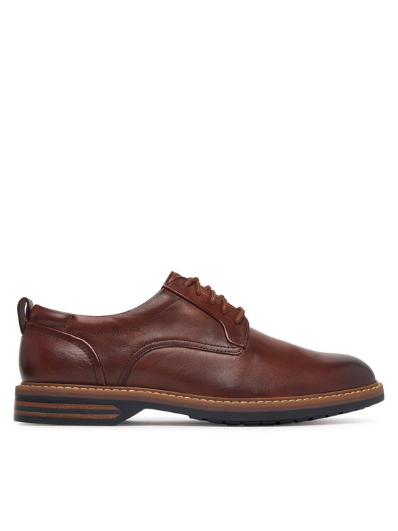 Clarks Półbuty Aldwin2 Derby 26320300 Brązowy