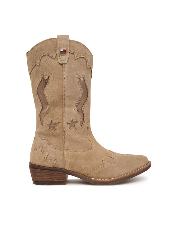 Tommy Hilfiger Kowbojki T3A6-35194-1429 Beżowy