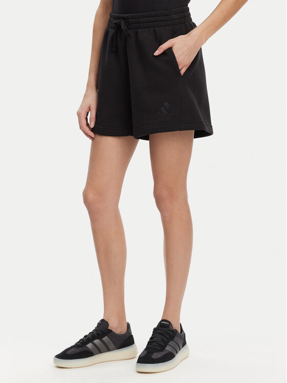 adidas Szorty sportowe ALL SZN Fleece JI6529 Czarny Loose Fit