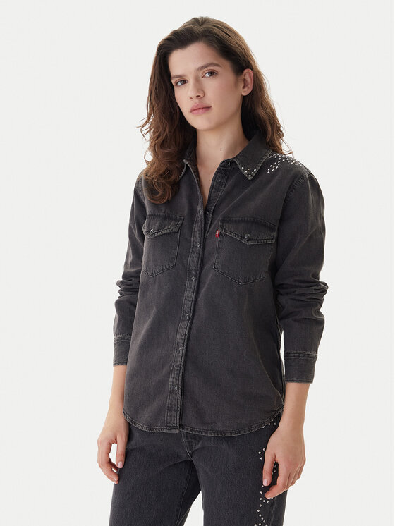 Levi's® Koszula jeansowa Western 16786-0108 Czarny Regular Fit