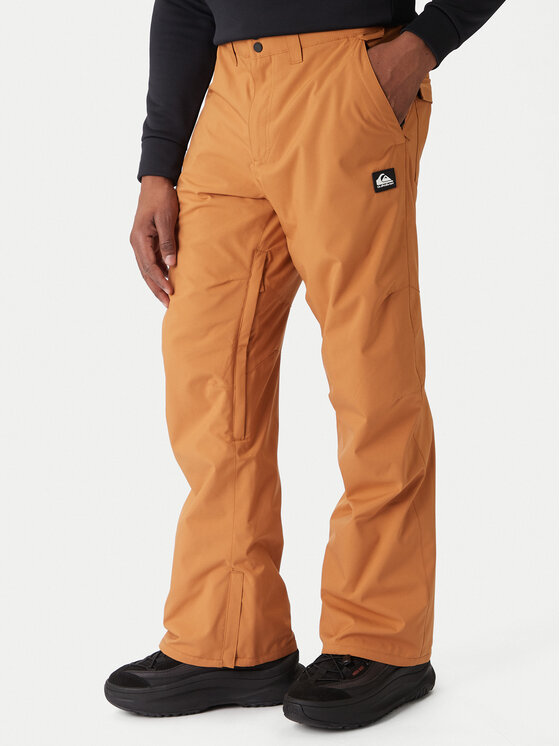 Quiksilver Spodnie snowboardowe Estate EQYTP03237 Brązowy Slim Fit