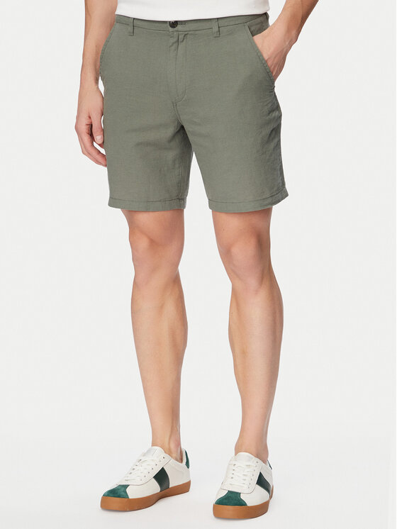 Jack & Jones Szorty materiałowe Stace Summer 12248627 Khaki Regular Fit