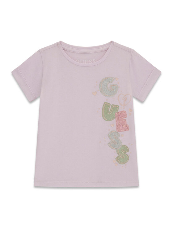 Guess T-Shirt K6GI05 K6YW4 Fioletowy Regular Fit