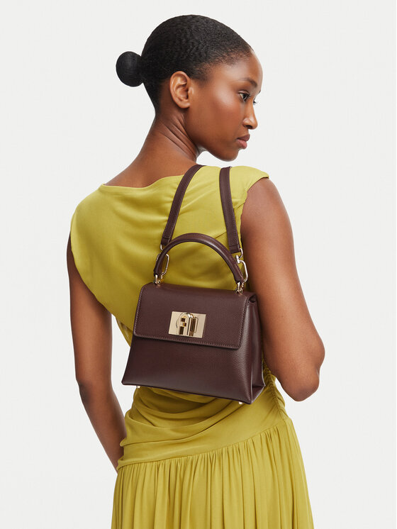 Furla Torebka 1927 Mini Top Handle WB00109 ARE000 4284S Brązowy ciemny