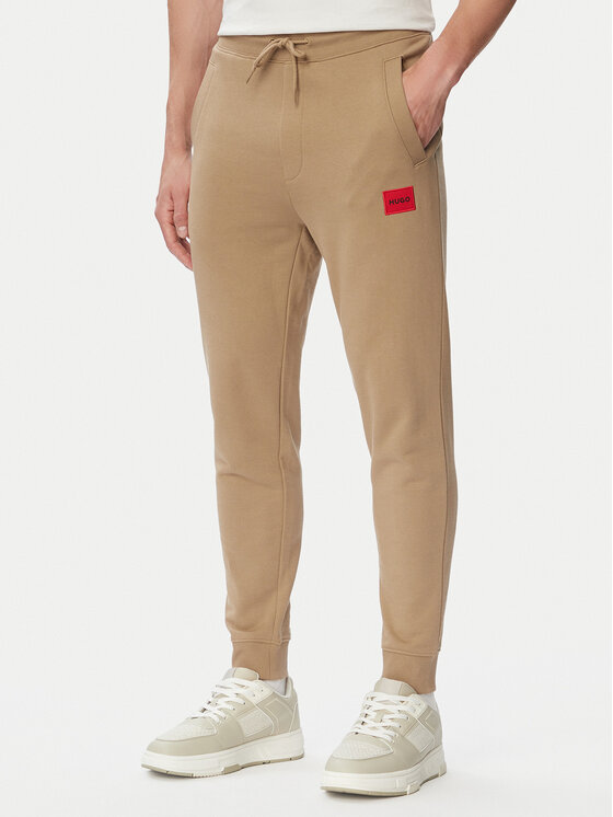 HUGO Spodnie dresowe Doak212 50447963 Beżowy Regular Fit