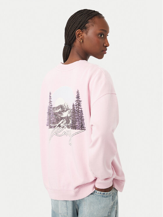 Roxy Bluza Cross Your Mind ERJFT05113 Różowy Regular Fit