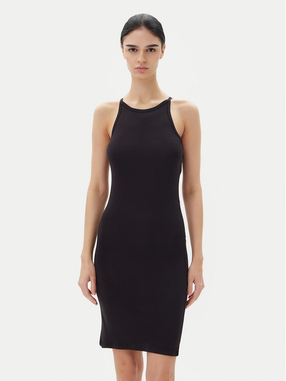 Pieces Sukienka codzienna Jane 17155478 Czarny Slim Fit