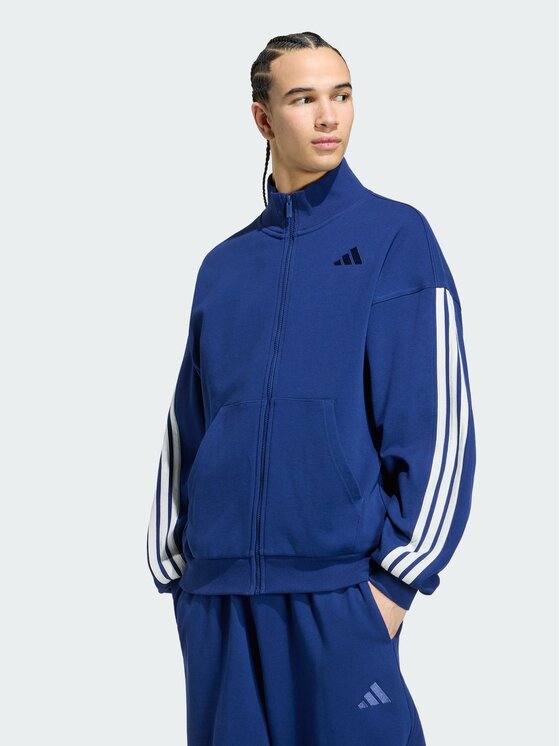 adidas Bluza Adidas Kit 3-Stripes KW2356 Niebieski Regular Fit