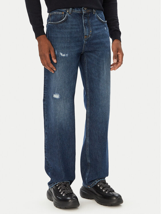 KARL LAGERFELD Jeansy 265509 564865 Granatowy Relaxed Fit