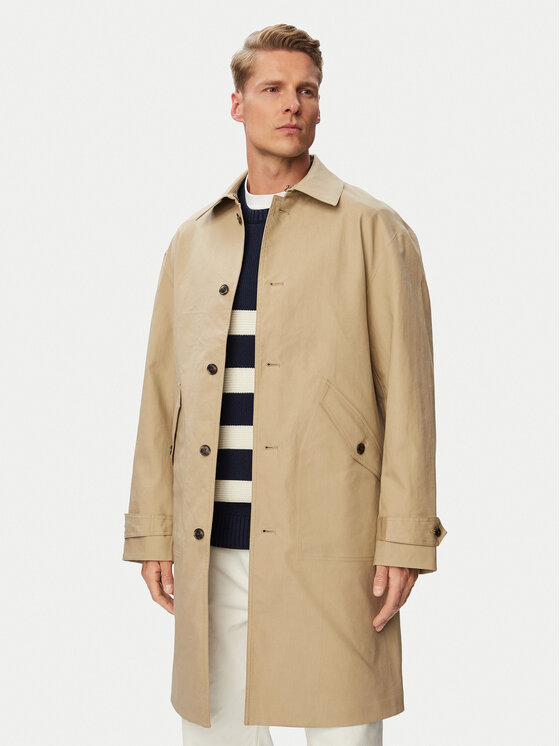 Tommy Hilfiger Trencz Dc Technica MW0MW43527 Beżowy Regular Fit