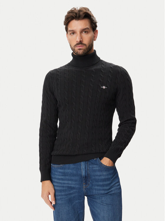 Gant Golf 8050607 Czarny Regular Fit