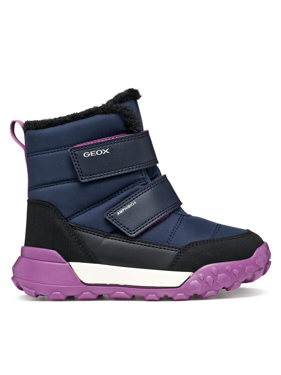 Geox Śniegowce J Trekkyup Girl B Abx J66M7A 0FU54 CF48B D Granatowy