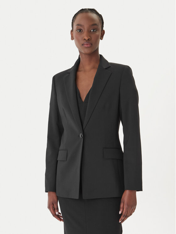 HUGO Marynarka Atana-2 50516447 Czarny Regular Fit