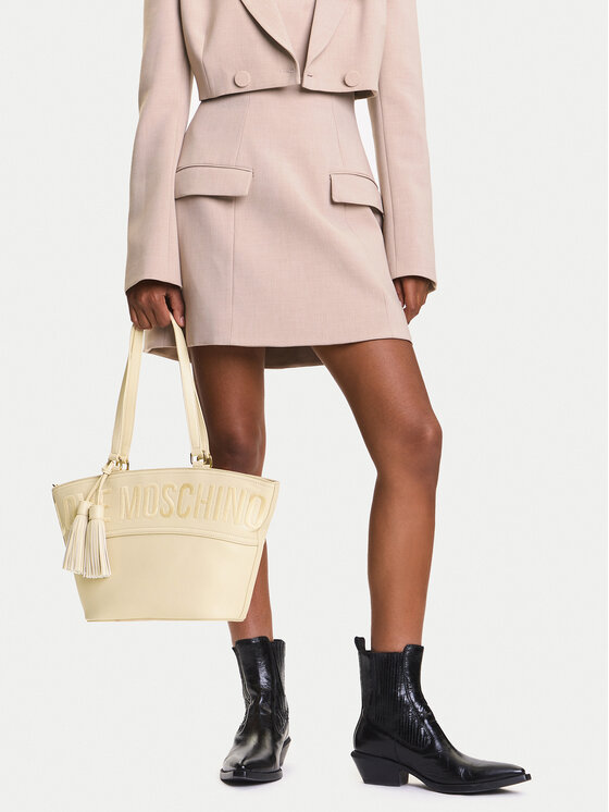 LOVE MOSCHINO Torebka JC4285PP0MKJ0104 Kremowy