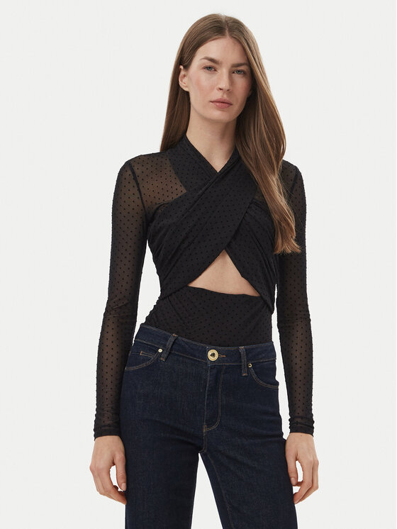 Bardot Body Aliyah 60050TB5 Czarny Slim Fit