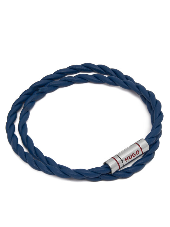 HUGO Bransoletka E-Doublebraid4 50552596 Niebieski