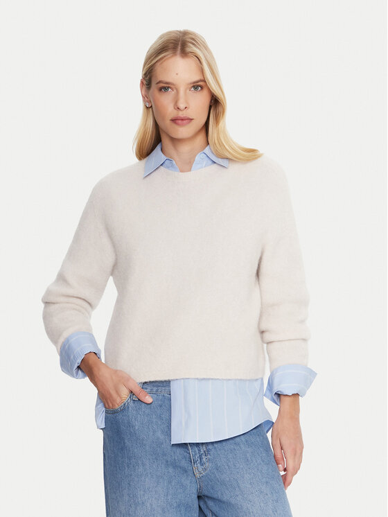 Marella Sweter Tania 2523366352 Écru Regular Fit