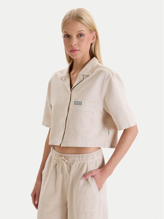 Hunter Koszula W126-HRLST-1011-39X Beżowy Regular Fit