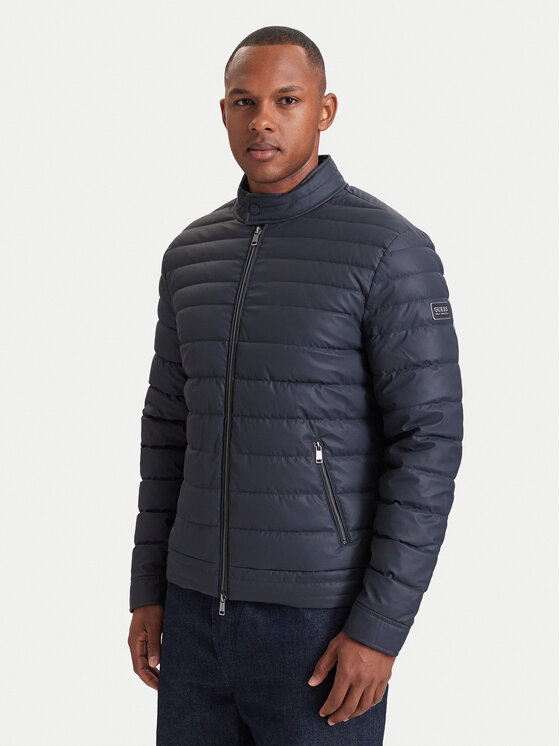 Guess Kurtka przejściowa M6YL39 W2849 Granatowy Regular Fit