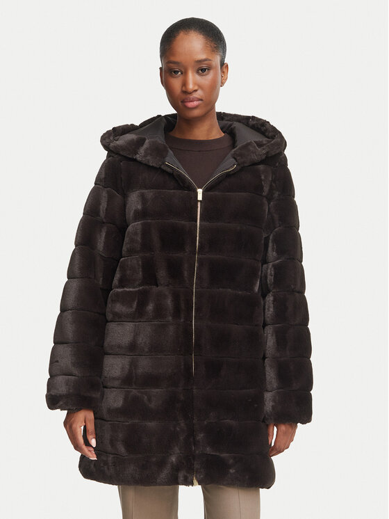 Marella Futro Galosce 2625456062 Brązowy ciemny Regular Fit