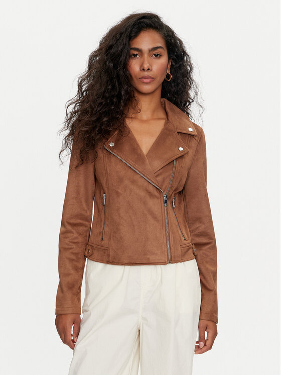 Vero Moda Kurtka z imitacji skóry Jose 10300938 Brązowy Regular Fit