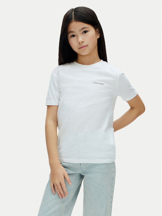 Calvin Klein Jeans T-Shirt LV1CKSJA31 Biały Regular Fit