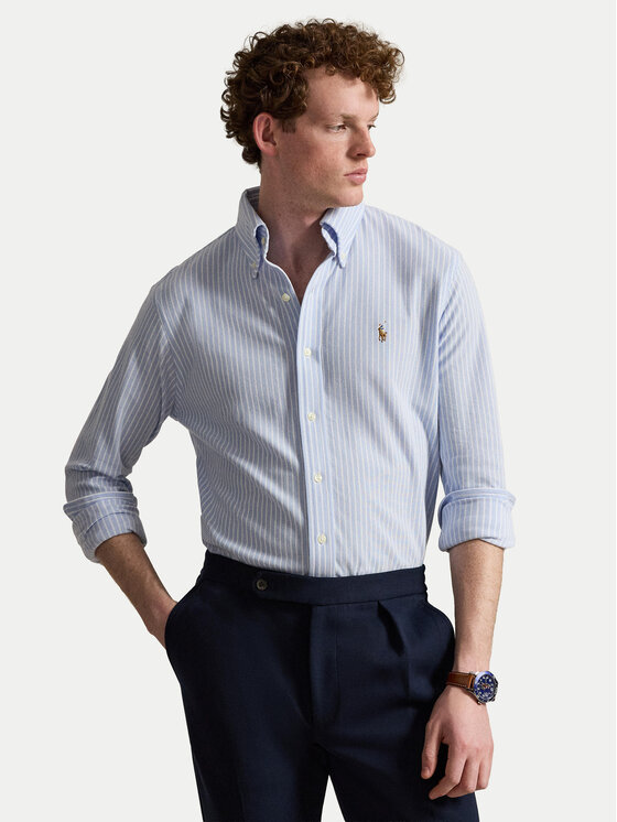 Polo Ralph Lauren Koszula 710B25852001 Niebieski jasny Regular Fit