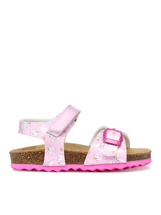 Geox Sandały B Sandal Chalki Girl B922RA 000FC C8206 M Różowy