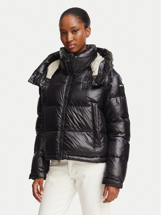 Blauer Kurtka zimowa Gloria 26WBLDC02071 Czarny Regular Fit